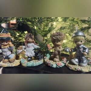 2003 Precious Moments Wizard Of Oz 4 Piece Collection Set Great Holiday Gifts